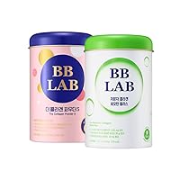 BB LAB Collagen Bundle(Pack of 2) Low-Molecular Collagen Stick Supplement, Marine Collagen, Fish Collagen, Biotin, Vitamin C, Hyaluronic Acid, 12 Probiotics, Fast Absorption, Fruit Flavor - 60 Ct