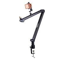 VEVOR Microphone Boom Arm with Desk Mount, 360° Rotatable, Adjustable Mic Stand with 3/8