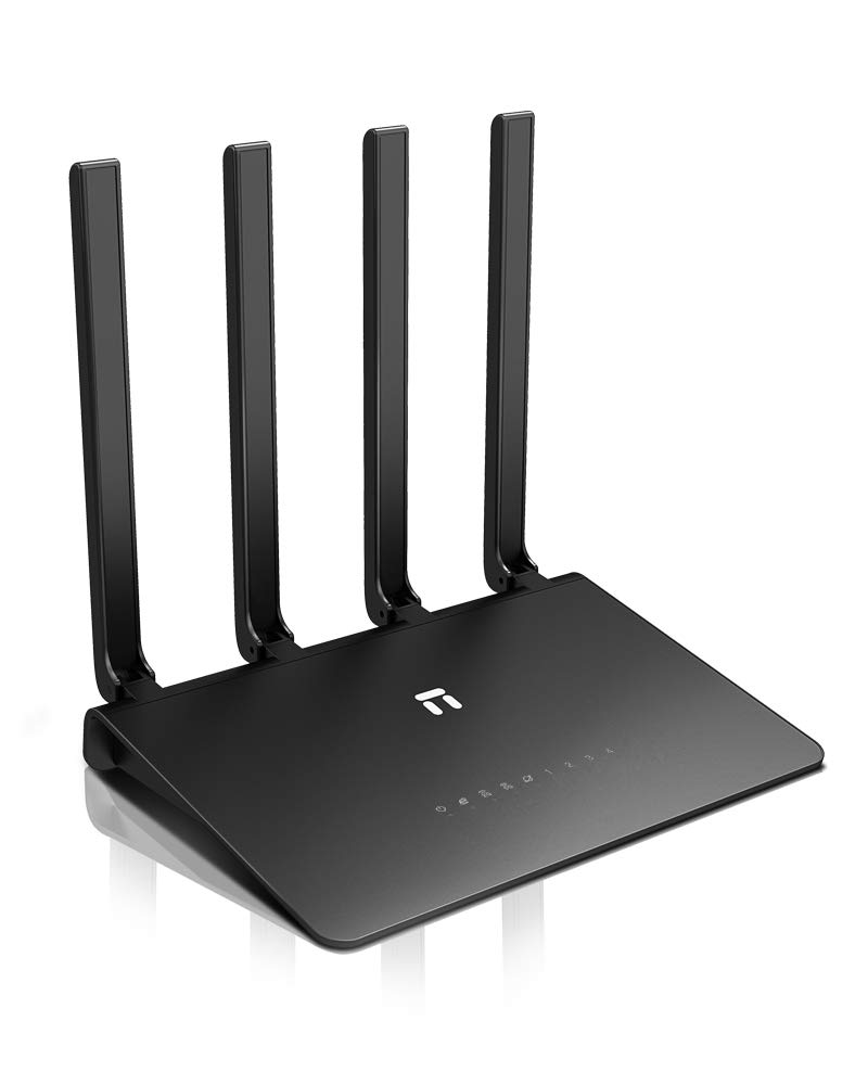 Netis AC1200 Gigabit Smart Dual Band MU-MIMO WiFi Router - Supports Beamforming, Guest WiFi and AP/Reapter Mode, Long Range Coverage by 4 High Gain Antennas (N2)