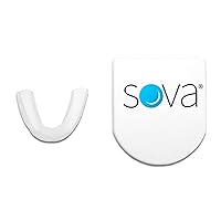 SOVA Night Guard with Case - 1.6mm Thin - Custom-Molded Fit - Protects Against Nighttime Teeth Grinding & Clenching - Odor & Taste Free - Remoldable Up to 20 Times - Non Toxic