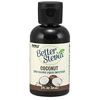 NOW Foods BetterStevia Coconut Zero-Calorie Liquid Sweetener, Keto Friendly, Suitable for Diabetics, No Erythritol, 2-Ounce