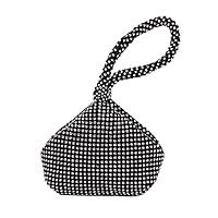 Women's Shoulder Bag Tote Bag Crossbody Shoulder Bag Women's Evening Bag Diamond Clutch Silver Black Gold Crystal Handbag Shoulder Bag Shoulder Bag (Color: B, Size: 7.5 x 5.9 x 6.3 inches (19 x 15 x 16 cm)
