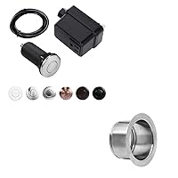 Garbage Disposal Air Switch Kit with Extended Garbage Disposal Flange, 2 1/2