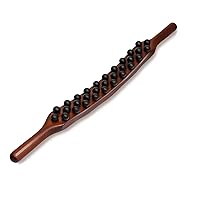 Guasha Wood Stick Tools,Back Massage Scraping Stick,Wood Therapy Massage Tools,Wooden Massage Roller,Wooden Gua Sha Massage Tool (31 Beads)
