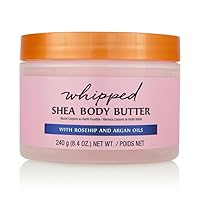 Moroccan Rose Whipped Shea Body Butter, 8.4oz, Lightweight, Long-lasting, Hydrating Moisturizer with Natural Shea Butter for Nourishing Essential Body Care