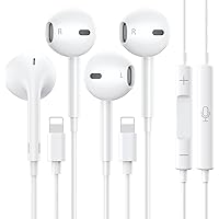 2 Pack-Apple Earbuds for iPhone Headphones Wired Lightning Earphones [Apple MFi Certified] Wired Earphones with Microphone Volume Control for iPhone 14 Pro/14 Pro Max/14/13/12/11/XR/XS/X