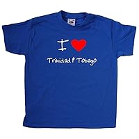 I Love Heart Trinidad & Tobago Royal Blue Kids T-Shirt