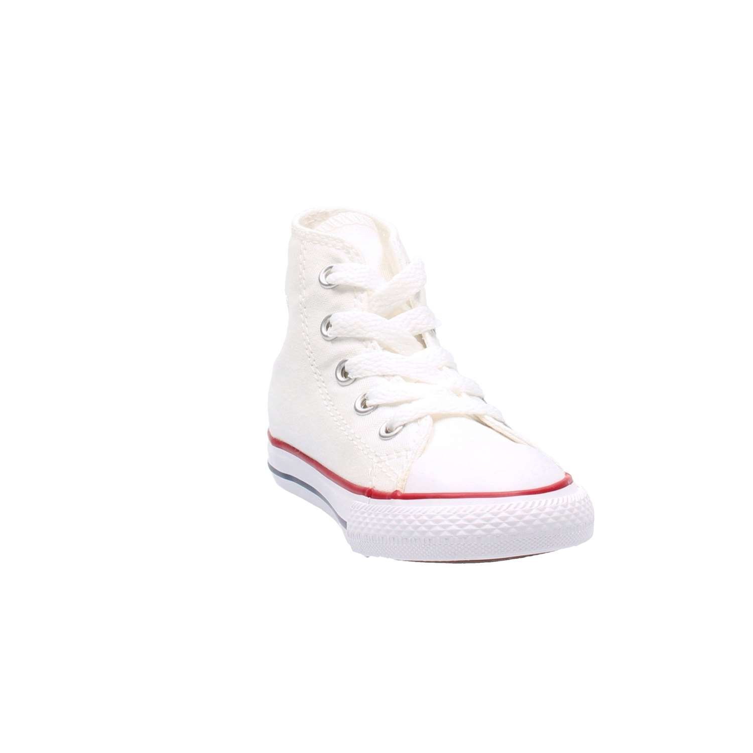 Converse Kids' Chuck Taylor All Star Canvas High Top Sneaker, Optical White, 8 M US Toddler