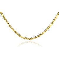 GOLD CHAINS ROPE SOLID DIAMOND CUT GOLD CHAIN 1 MM - Gold Purity:: 10K, Length:: 16