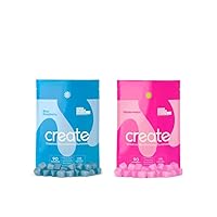 Create Creatine Monohydrate Gummies for Women & Men, Boost Focus, Strength, and Endurance, Anti-Melting Formula, Vegan, Gluten-Free, Non-GMO, 1.5g of Creatine per Gummy (Duo, 180ct)