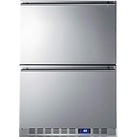 Summit SPR627OS2D Built-in Drawer Refrigerator, Stainless Steel