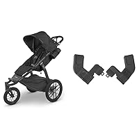 UPPAbaby Ridge Jogging Stroller Durable Performance Jogger with Smooth Ride + Never & Car Seat Adapters for Ridge (Maxi-COSI®, Nuna®, Cybex, BeSafe®, and Joie) Gray
