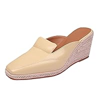 Flip Flop Sandals For Women Platform Summer Heel Fisherman Shoes Pointed Toe Fisherman Straw Espadrilles Large Size