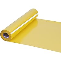 HTV Iron on Vinyl 12Inch by 25ft Roll HTV Heat Transfer Vinyl for T-Shirt HTV Vinyl Rolls for All Cutter Machine - Easy to Cut & Weed for Heat Vinyl Design (25ft, Yellow)