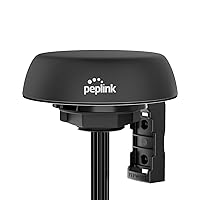 Peplink Cellular & WiFi Antenna Mobility 22G | 5G Ready 2x2 MIMO Cellular High Bandwidth Dual-Band Wi-Fi External Router Computer Networking Antenna System with Reliable GPS Receiver |1ft, Black