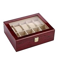 Wooden watch box, velvet watch display box, solid wood watch packaging box