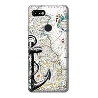 R1962 Nautical Chart Case Cover for Google Pixel 3 XL