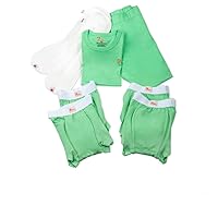 Absorbent Pajamas for Enuresis or Urinary Leakage, plus pack, from 4 years to L, Green (Shorty, L)