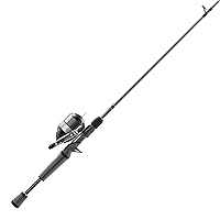 Zebco Omega Pro Spincast Reel and Fishing Rod Combo, IM6 Graphite Fishing Pole, Size 30 Reel, Pre-spooled with 10-Pound Zebco Line
