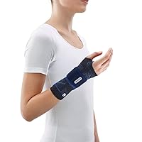 Bauerfeind - ManuTrain - Wrist Support - Relieves Strain and Stabilized During Movement - Left Wrist - Size 4 - Color Black