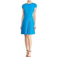 American Living Womens Diamond Sheath Dress, Blue, 8