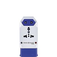 Universal Travel Adapter with USB, European Plug Adapter with Surge Protection, All-in-One Travel Adapter Worldwide
