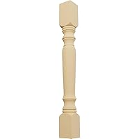 Ekena Millwork COL03X03X35LEAL Legacy Tapered Cabinet Column (Top Block: 6 7/8