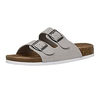 CUSHIONAIRE Women's Lane Cork Footbed Sandal With +Comfort