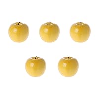 5Pcs Realistic Artificial Fruit for Bright Yellow Color Fruits Decorations for Kitchen, Realistic Fake Fruits Party Props Home Decor