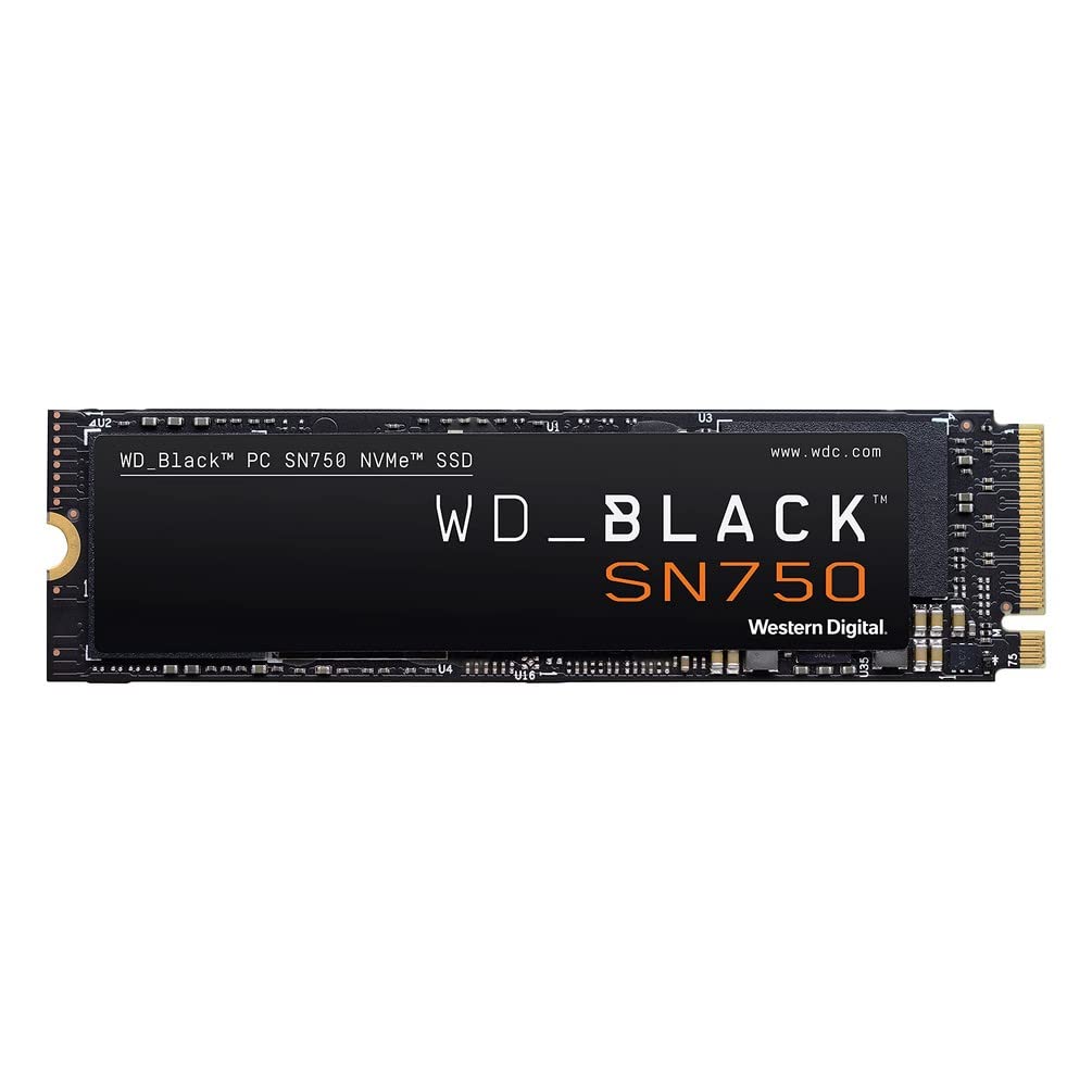 WD_BLACK 500GB SN750 NVMe Internal Gaming SSD Solid State Drive - Gen3 PCIe, M.2 2280, 3D NAND, Up to 3,430 MB/s - WDS500G3X0C