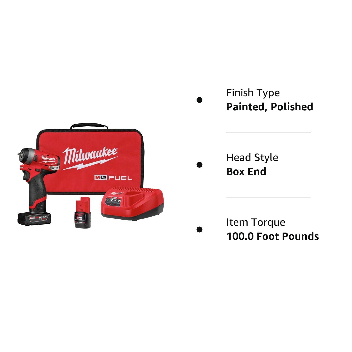 Mua Milwaukee 2552-22 M12 FUEL Brushless Lithium-Ion 1/4 in. Cordless  Stubby Impact Wrench Kit with (1) Ah and (1) Ah Batteries trên Amazon  Mỹ chính hãng 2023 Giaonhan247