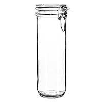 Rocco Bormioli Spaghetti Jar Glass Fido, Airtight Cap, Height 26 cm