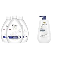 Dove Advanced Care Hand Wash Deep Moisture Pack of 3 for Soft, Smooth Skin More Moisturizers & Body Wash with Pump Deep Moisture For Dry Skin Moisturizing Skin Cleanser