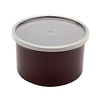 G.E.T. CR-0150-RB-EC Round Food Storage Crock w/ Lid, 1.5 Quart, Reddish Brown (Set of 4)