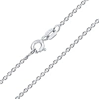 Bling Jewelry Classic Fine Thin 1-2.5 MM Strong Rolo Link Cable Chain Necklace for Women Men Yellow Rose Yellow Gold Plated Overlay .925 Sterling Silver 16,18,20,24 Inch