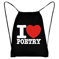 I love Poetry Bold Font Sport Bag 18