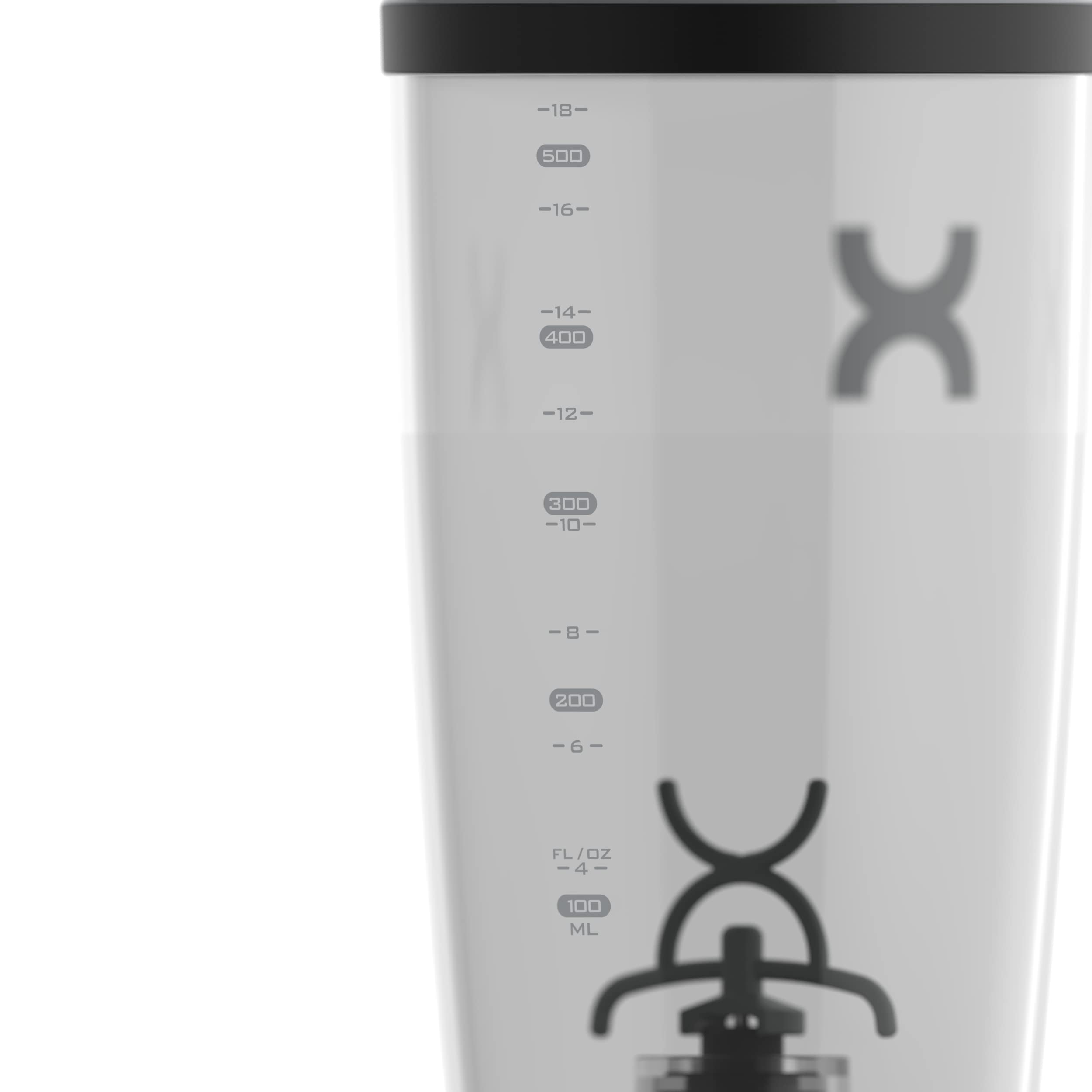 Promixx Original Shaker Bottle - Battery-powered for Smooth Protein Shakes - BPA Free, 20oz Cup (Black)