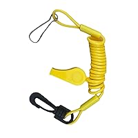 JLP SEADOO DESS Key Replacement Repair Safety Lanyard Tether Cord With Whistle SEA DOO SEA-DOO yELLOW