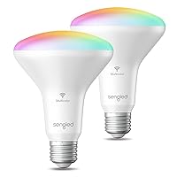 Sengled Smart Light Bulbs, Updated FFS Smart Bulb That Work With Alexa, Google, Smart Recessed Light Bulbs 65W Equivalent, 7.5W, Color Changing Light Bulb, 2.4GHz WiFi Only, No Hub Required, 2 Pack
