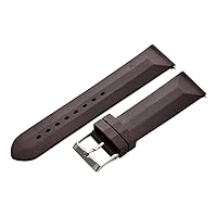 Clockwork Synergy - 2 Piece Divers Silicone Watch Band Straps - Brown - 20mm for Men Women