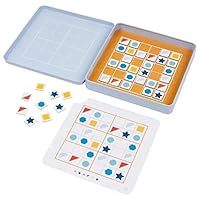 Goki 56656 Sudoku, 16.3 x 16.3 x 2.5 cm, 36 Pieces, 25 Stencils Toys to Drag, Multicoloured