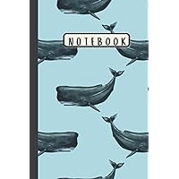Sperm Whale Notebook: Blank Lined Journal Notebook Gift for Animal Lovers