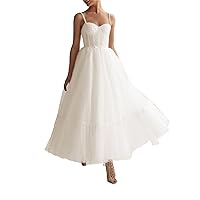 Women's Lace Wedding Dresses Sleeveless Wedding Evening Dress Sweetheart Wedding Dresses for Bride