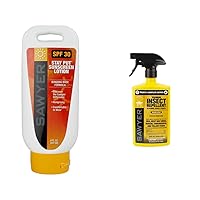 Sawyer SPF 30 Stay-Put System 1 Sunblock Lotion Tottle (8-Ounce) & SP657 Premium Permethrin Insect Repellent for Clothing, Gear & Tents, Trigger Spray, 24-Ounce
