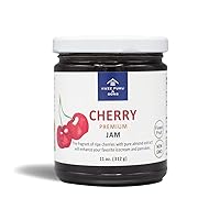 [KUZE FUKU & SONS] Cherry Jam, Cherry Fruit Preserves Made with Natural Non-GMO Real Fruit, No Artificial Flavors (11 Oz /311.84 g)