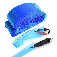 G2PLUS Tattoo Machine Covers, 125pcs Clip Cord Sleeves, Blue Tattoo Supplies Disposable Tattoo Pen Machine Bags for Wireless Battery Tattoo Pen Machine