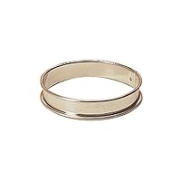 Paderno World Cuisine 5 1/2 Inch by 3/4 Inch Tart Pastry Ring