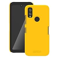 Case Compatible with DuraSport 5G Phone Model C6930. Durable Slim Smooth Finish Shell Case (Yellow)