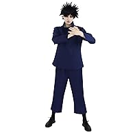 C-ZOFEK Men's US Size Megumi Cosplay Costume High Collar Jacket Pants Anime Outfits