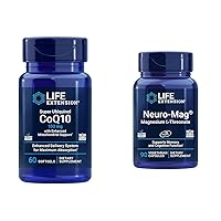 Life Extension Super Ubiquinol CoQ10 with Enhanced Mitochondrial Support & Neuro-mag Magnesium L-threonate, Magnesium L-threonate